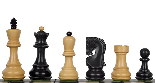 Sunrise Chess & Games Zagreb Schachfiguren - Ebenholz, 3,5 Zoll, Schwer, Fein Poliert, Klassisch - Schachspiel für Erwachsene ab 8 Jahren Sunrise Chess & Games Zagreb Schachfiguren - Ebenholz, 3,5 Zoll, Schwer, Fein Poliert, Klassisch - Schachspiel für Erwachsene ab 8 Jahren von Sunrise Chess & Games