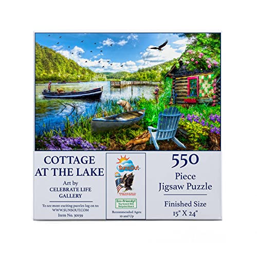 SUNSOUT INC – Cottage at The Lake – 550-teiliges Puzzle von Künstler: Celebrate Life Gallery – Fertige Größe 38,1 x 61 cm See – MPN# 30159 SUNSOUT INC – Cottage at The Lake – 550-teiliges Puzzle von Künstler: Celebrate Life Gallery – Fertige Größe 38,1 x 61 cm See – MPN# 30159 von SunsOut