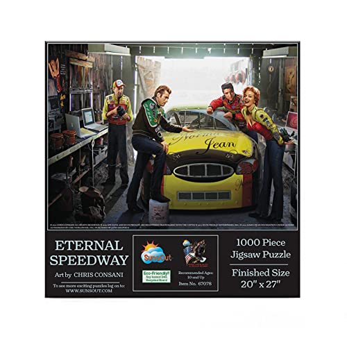 SUNSOUT INC - Eternal Speedway - Puzzle mit 1000 Teilen von Künstler: Chris Consani - Fertige Größe 50,8 x 68,6 cm - MPN # 67078 SUNSOUT INC - Eternal Speedway - Puzzle mit 1000 Teilen von Künstler: Chris Consani - Fertige Größe 50,8 x 68,6 cm - MPN # 67078 von SunsOut