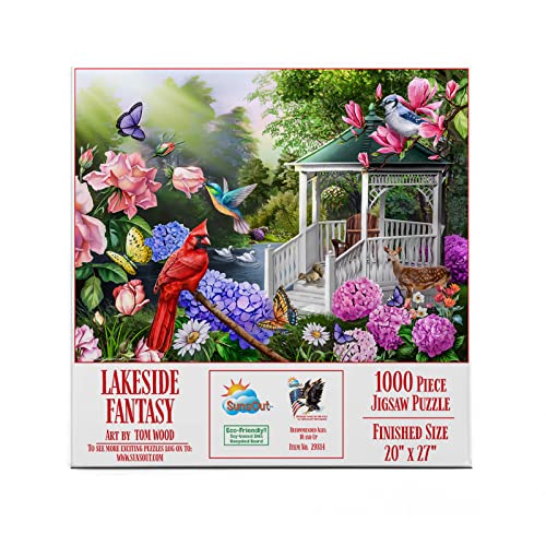 SUNSOUT INC - Lakeside Fantasy - 1000-teiliges Puzzle von Künstler: Tom Wood - Fertige Größe 50,8 x 68,6 cm - MPN # 29814 SUNSOUT INC - Lakeside Fantasy - 1000-teiliges Puzzle von Künstler: Tom Wood - Fertige Größe 50,8 x 68,6 cm - MPN # 29814 von SunsOut