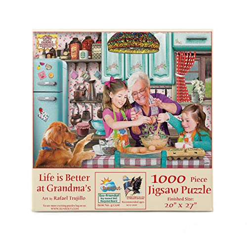 SUNSOUT INC - Life is Better at Grandma's - 1000-teiliges Puzzle von Künstler: Rafael Trujillo - Fertige Größe 50,8 x 68,6 cm Muttertag - MPN # 42206 SUNSOUT INC - Life is Better at Grandma's - 1000-teiliges Puzzle von Künstler: Rafael Trujillo - Fertige Größe 50,8 x 68,6 cm Muttertag - MPN # 42206 von SunsOut