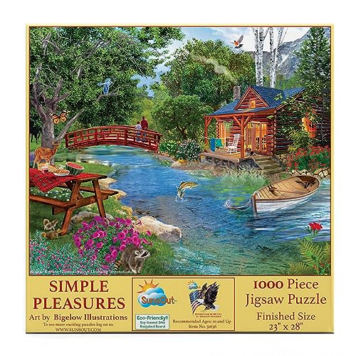 SUNSOUT INC - Simple Pleasures - 1000-teiliges Puzzle vom Künstler: Bigelow Illustrations - Fertige Größe 58,4 x 71,1 cm - MPN # 31636 SUNSOUT INC - Simple Pleasures - 1000-teiliges Puzzle vom Künstler: Bigelow Illustrations - Fertige Größe 58,4 x 71,1 cm - MPN # 31636 von SunsOut