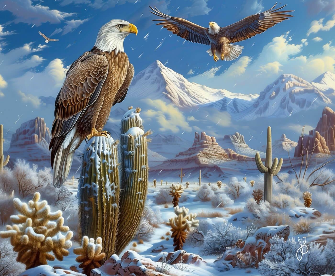 SunsOut Adler-Paradies 1000 Teile Puzzle Sunsout-77075 von SunsOut