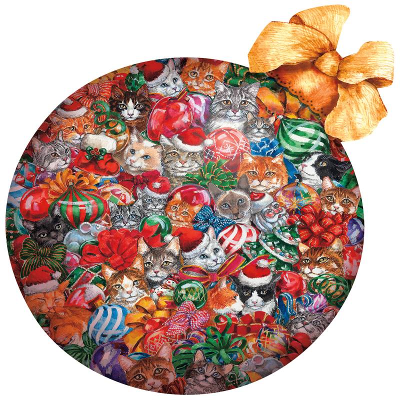 SunsOut Cat Christmas Ornament 750 Teile Puzzle Sunsout-98201 von SunsOut