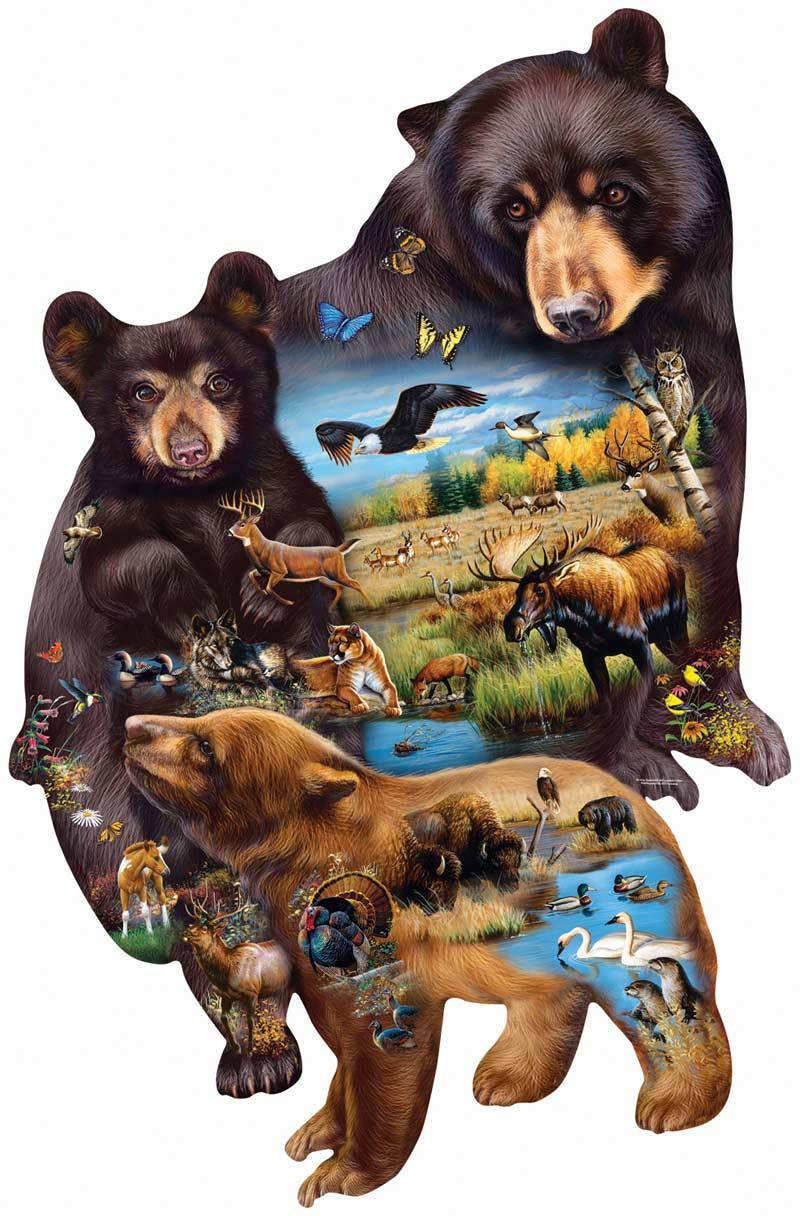 SunsOut Cynthie Fisher - Bear Family Adventure 1000 Teile Puzzle Sunsout-95732 von SunsOut