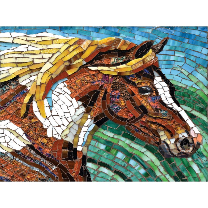 SunsOut Cynthie Fisher - Stained Glass Horse von SunsOut