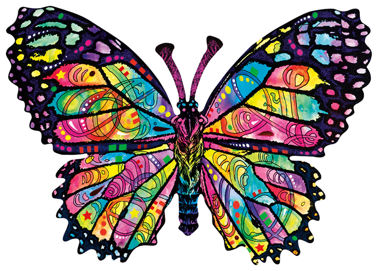 SunsOut Dean Russo - Stained Glass Butterfly 1000 Teile Puzzle Sunsout-97260 von SunsOut