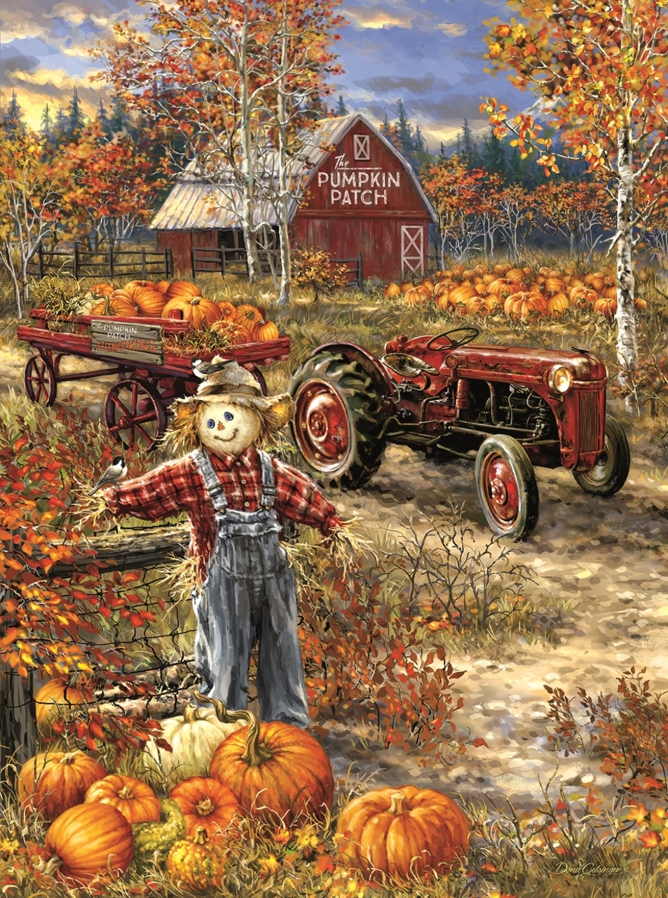 SunsOut Dona Gelsinger - The Pumpkin Patch Farm 1000 Teile Puzzle Sunsout-57144 von SunsOut