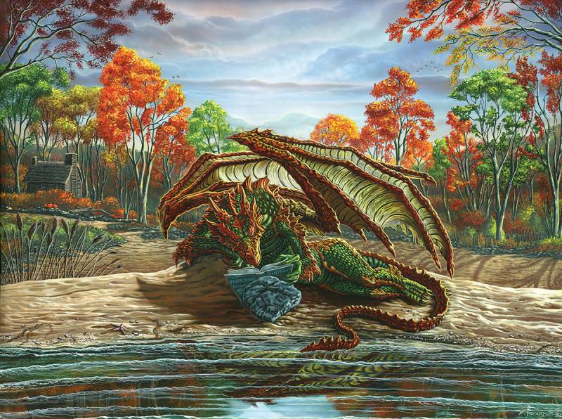 SunsOut Ed Beard Jr - Autumn by the Shore 1000 Teile Puzzle Sunsout-20162 von SunsOut