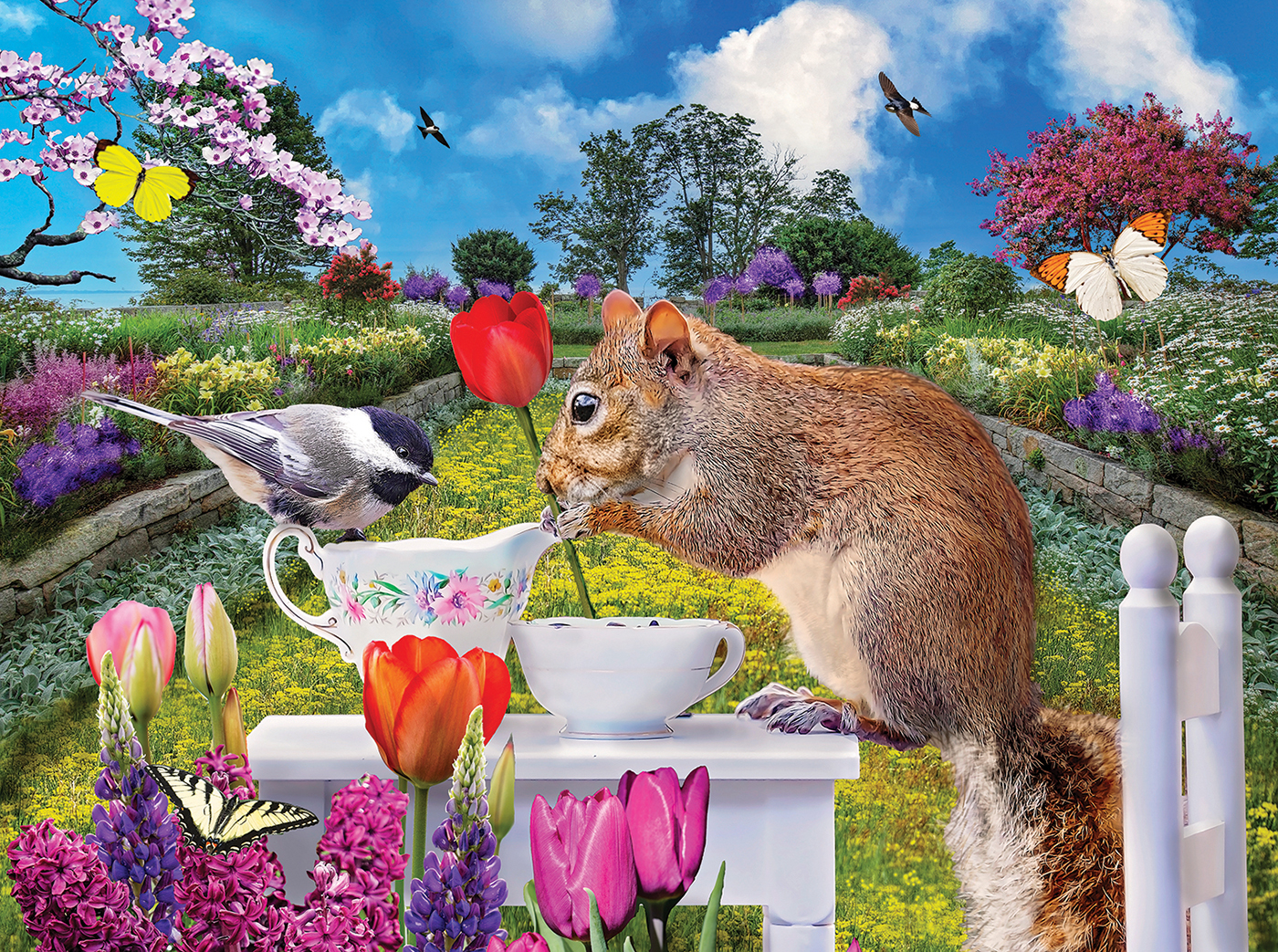 SunsOut Frühlingstee 1000 Teile Puzzle Sunsout-72032 von SunsOut