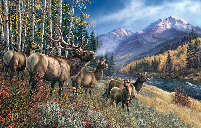 SunsOut James Meger - Elk Anthem 1000 Teile Puzzle Sunsout-28448 SunsOut James Meger - Elk Anthem 1000 Teile Puzzle Sunsout-28448 von SunsOut