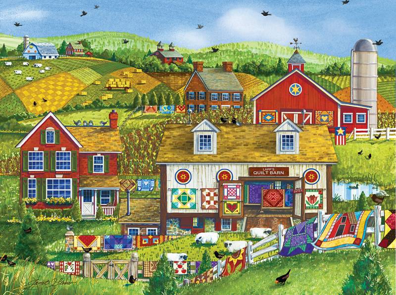 SunsOut Janet Stever - Lapp's Quilt Barn 1000 Teile Puzzle Sunsout-63432 von SunsOut