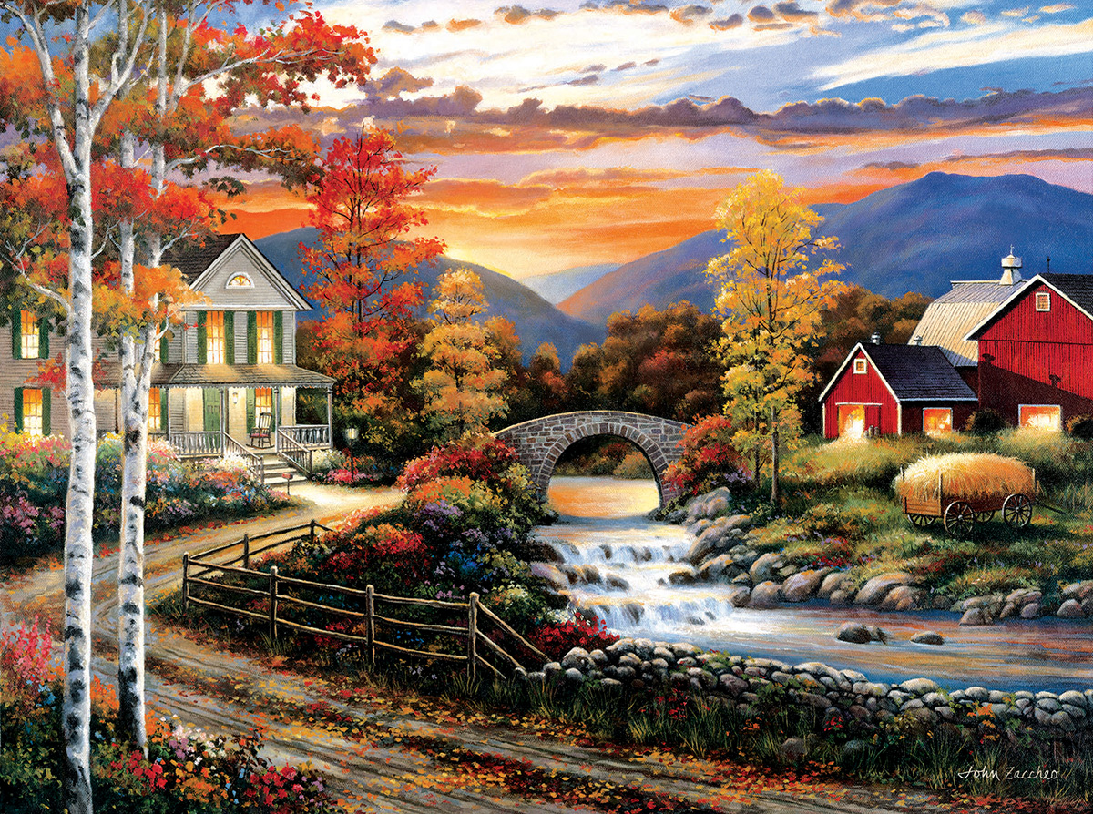SunsOut John Zaccheo - Babbling Creek Road 1000 Teile Puzzle Sunsout-62121 SunsOut John Zaccheo - Babbling Creek Road 1000 Teile Puzzle Sunsout-62121 von SunsOut