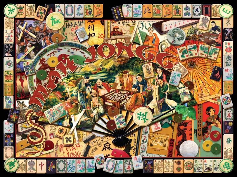 SunsOut Kate Ward Thacker - Mah Jongg Masters 1000 Teile Puzzle Sunsout-70041 von SunsOut