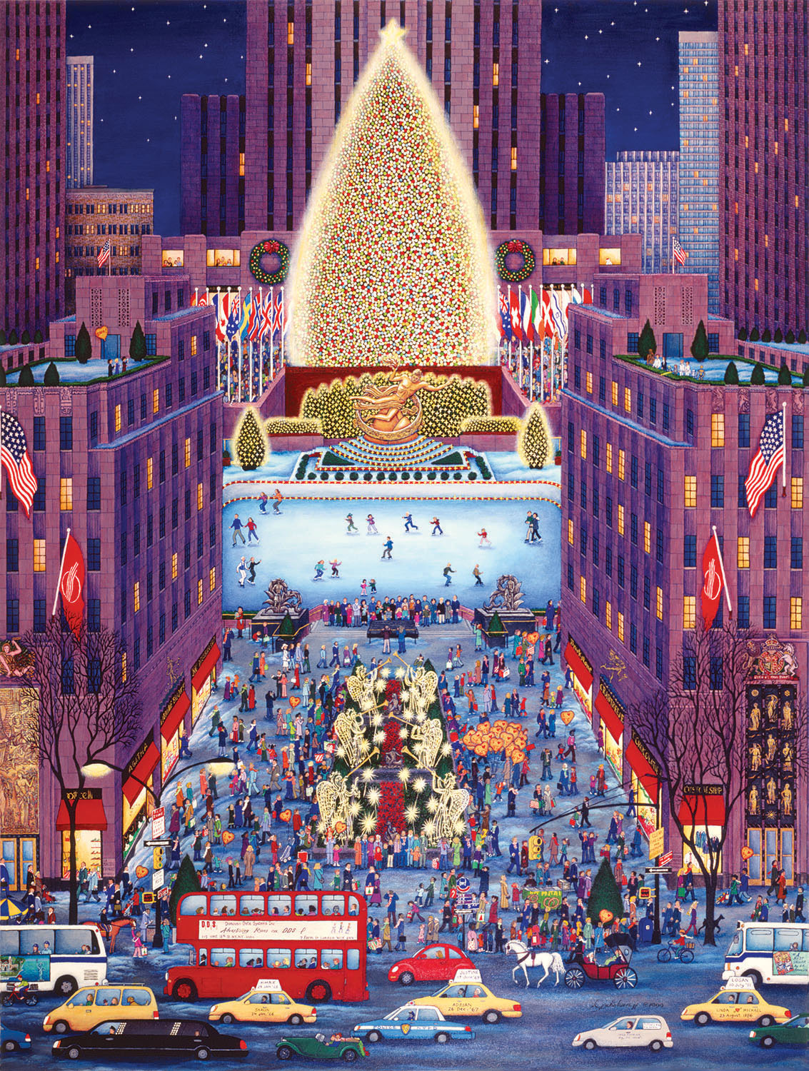 SunsOut Kathy Jakobsen - Rockerfeller Center 500 Teile Puzzle Sunsout-60977 SunsOut Kathy Jakobsen - Rockerfeller Center 500 Teile Puzzle Sunsout-60977 von SunsOut