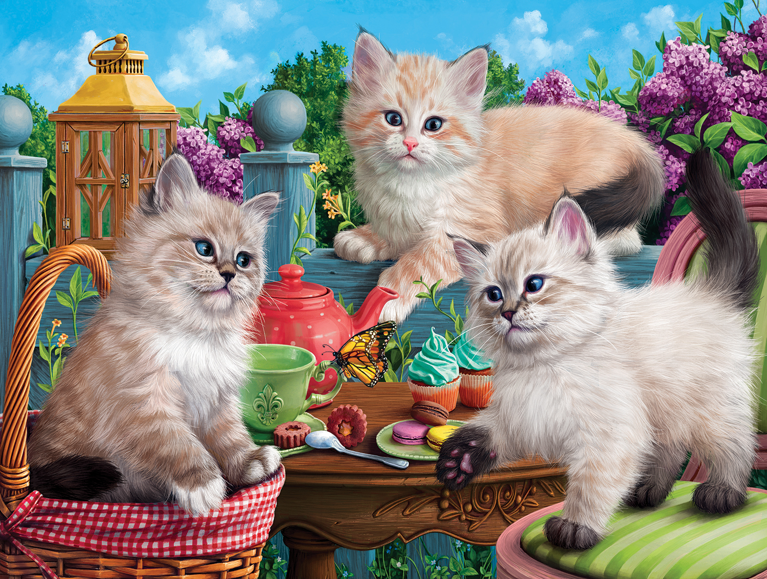 SunsOut Kitten Tea Party 500 Teile Puzzle Sunsout-42909 SunsOut Kitten Tea Party 500 Teile Puzzle Sunsout-42909 von SunsOut