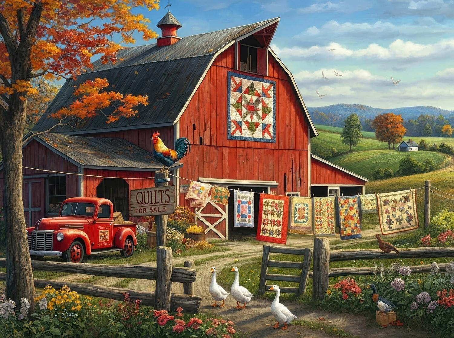 SunsOut Ländlicher Charme 1000 Teile Puzzle Sunsout-32811 von SunsOut