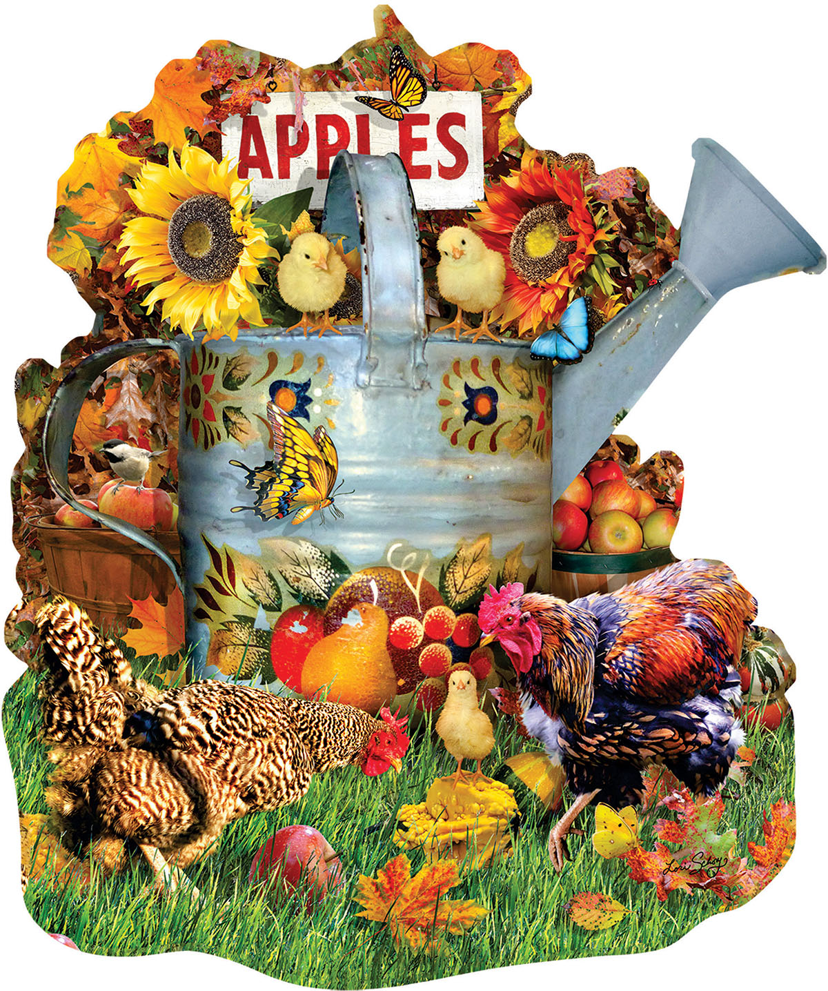 SunsOut Lori Schory - Fall Watering Can 1000 Teile Puzzle Sunsout-97168 von SunsOut