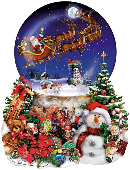 SunsOut Lori Schory - Santa's Snowy Ride 1000 Teile Puzzle Sunsout-95302 von SunsOut