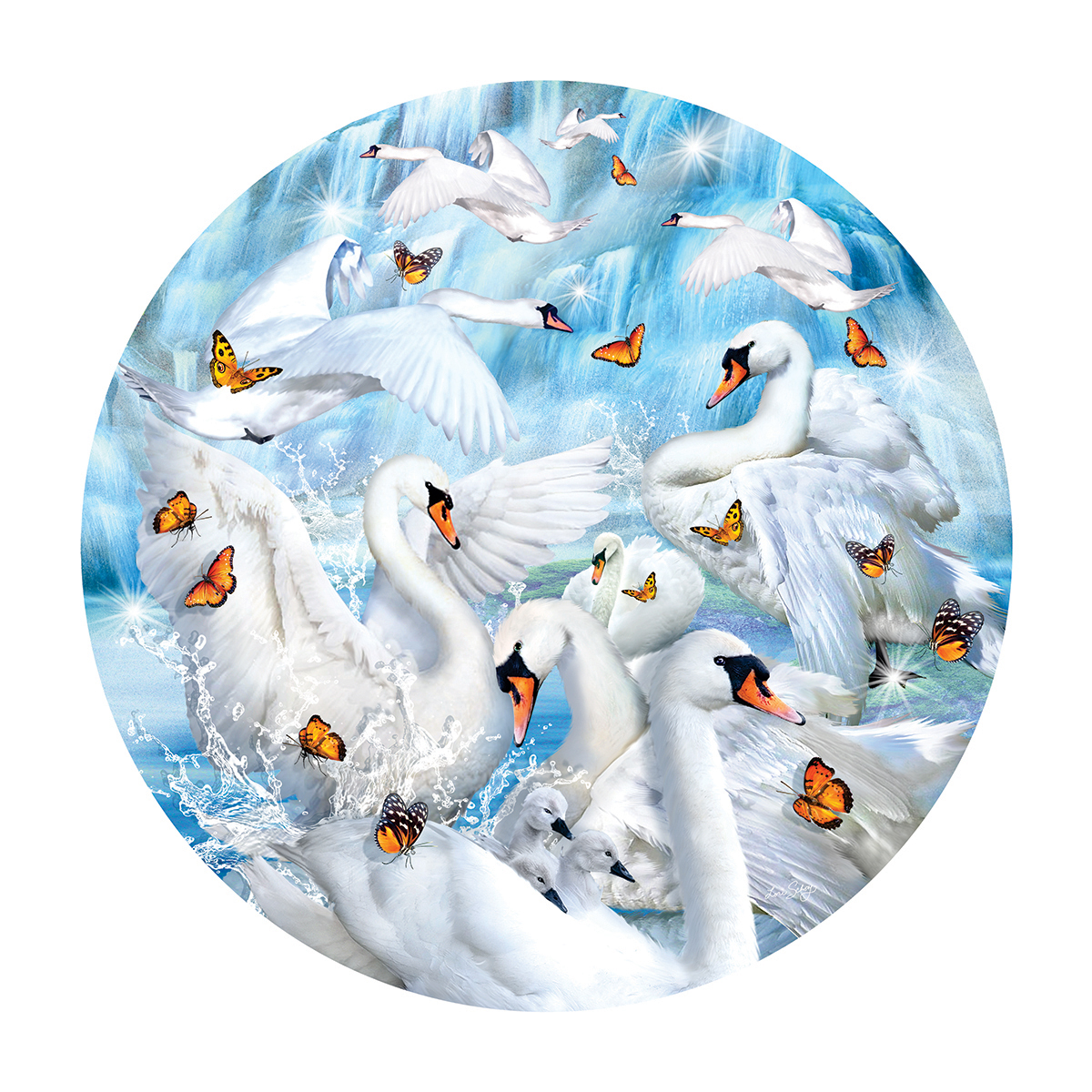 SunsOut Lori Schory - Swan Waterfall 1000 Teile Puzzle Sunsout-35134 SunsOut Lori Schory - Swan Waterfall 1000 Teile Puzzle Sunsout-35134 von SunsOut