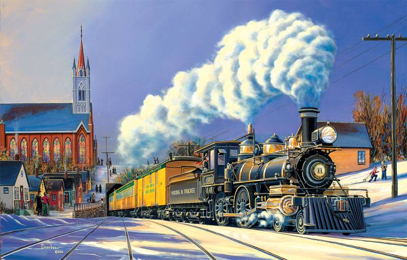 SunsOut Marc Desobeau - Winter Arrival 1000 Teile Puzzle Sunsout-69942 von SunsOut