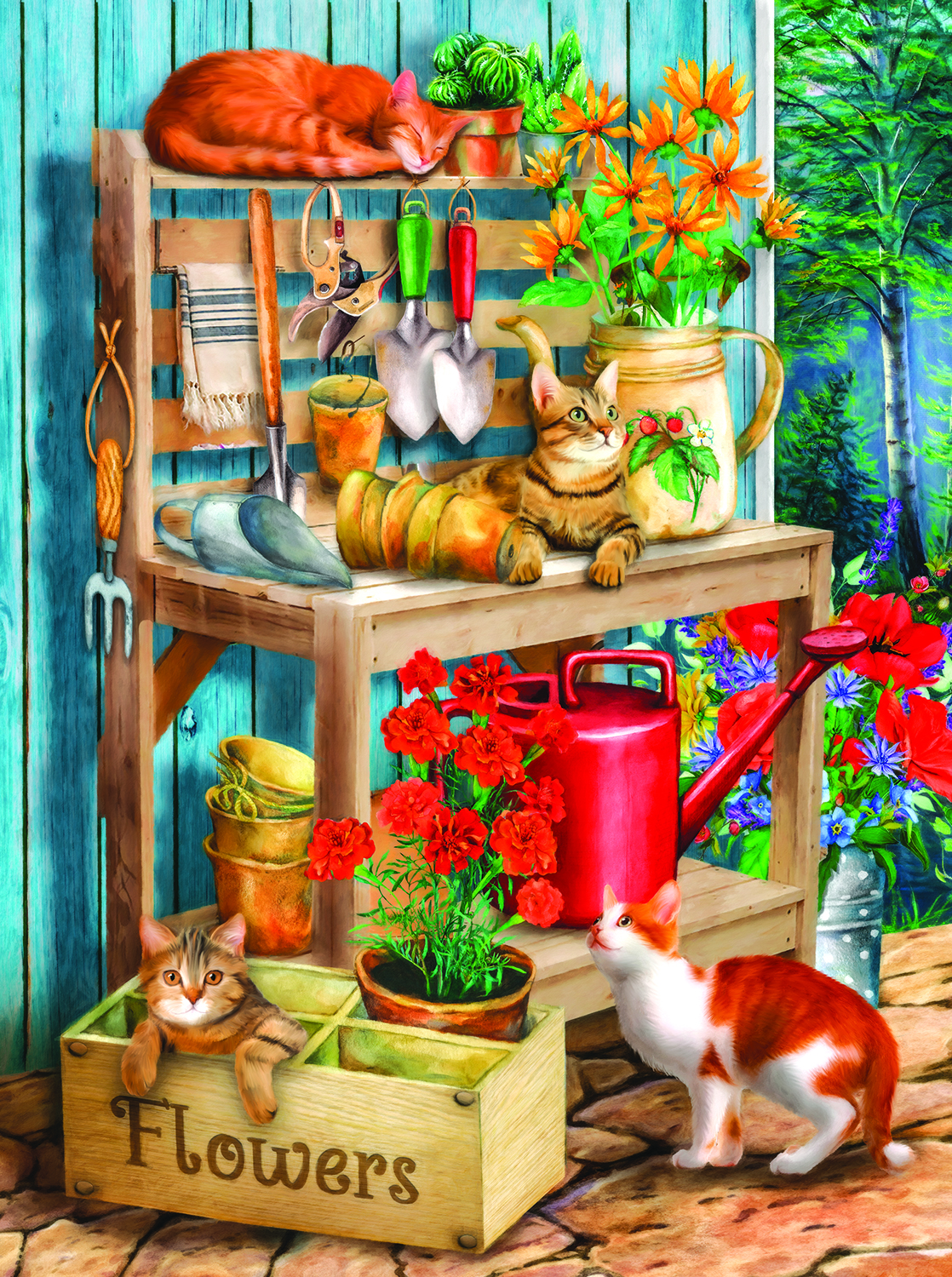 SunsOut Potting Table 1000 Teile Puzzle Sunsout-23028 von SunsOut