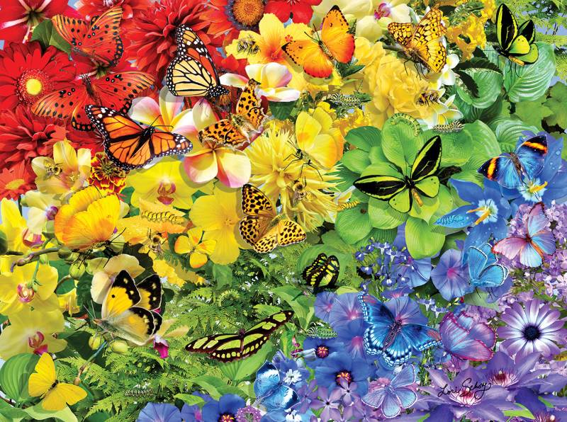 SunsOut Schmetterlings-Regenbogen 1000 Teile Puzzle Sunsout-35184 von SunsOut