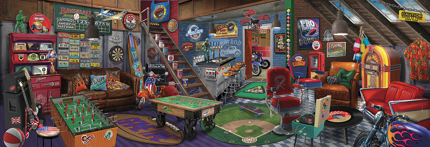 SunsOut Spielzimmer für Männer 500 Teile Puzzle Sunsout-31924 SunsOut Spielzimmer für Männer 500 Teile Puzzle Sunsout-31924 von SunsOut