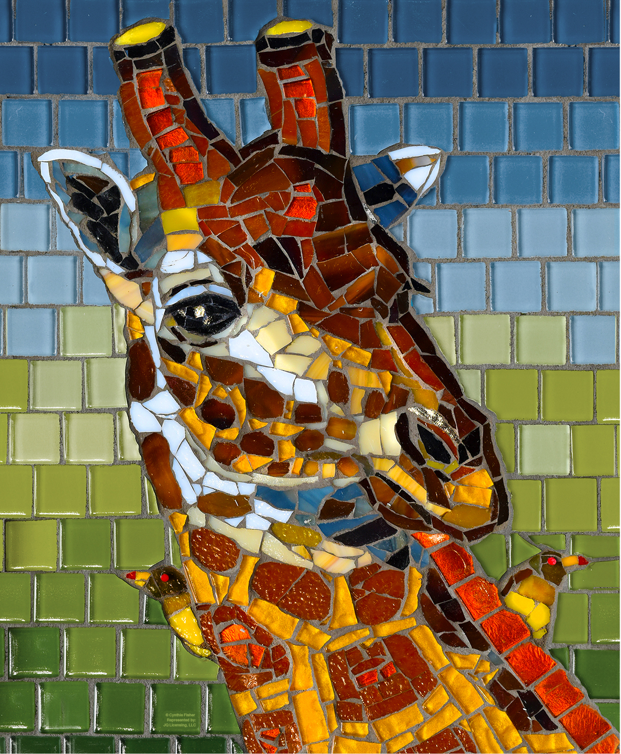 SunsOut Stained Glass Giraffe 1000 Teile Puzzle Sunsout-70731 von SunsOut