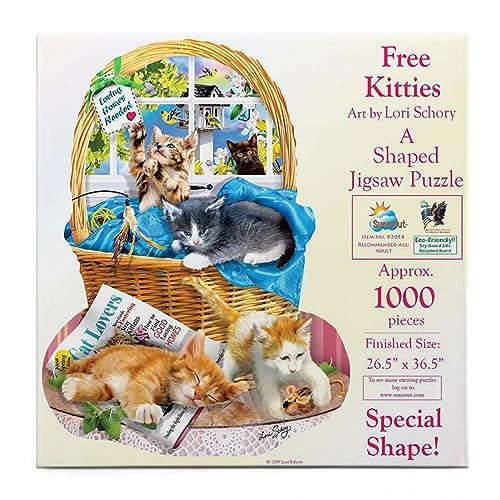 SunsOut - Lori Schory-Free Kitties Nicht anwendbar Puzzles, Mehrfarbig (Sunsout-97058) SunsOut - Lori Schory-Free Kitties Nicht anwendbar Puzzles, Mehrfarbig (Sunsout-97058) von SunsOut