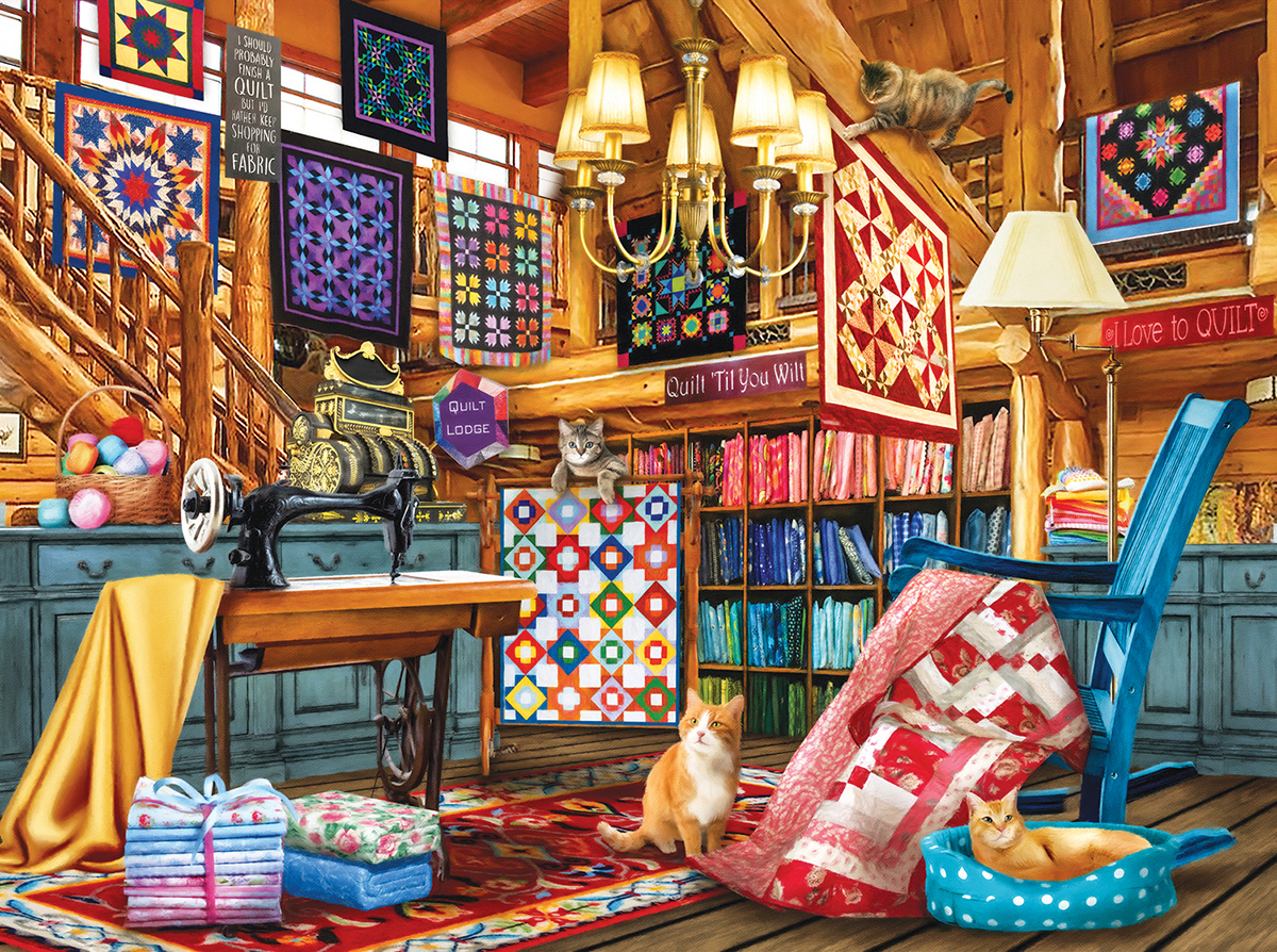 SunsOut The Quilt Lodge 1000 Teile Puzzle Sunsout-28594 von SunsOut