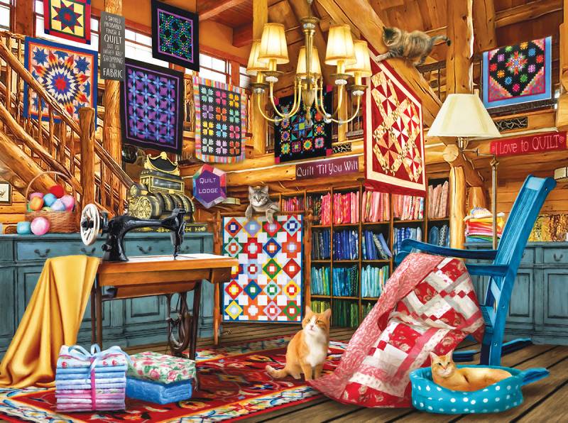 SunsOut The Quilt Lodge 1000 Teile Puzzle Sunsout-28594 von SunsOut