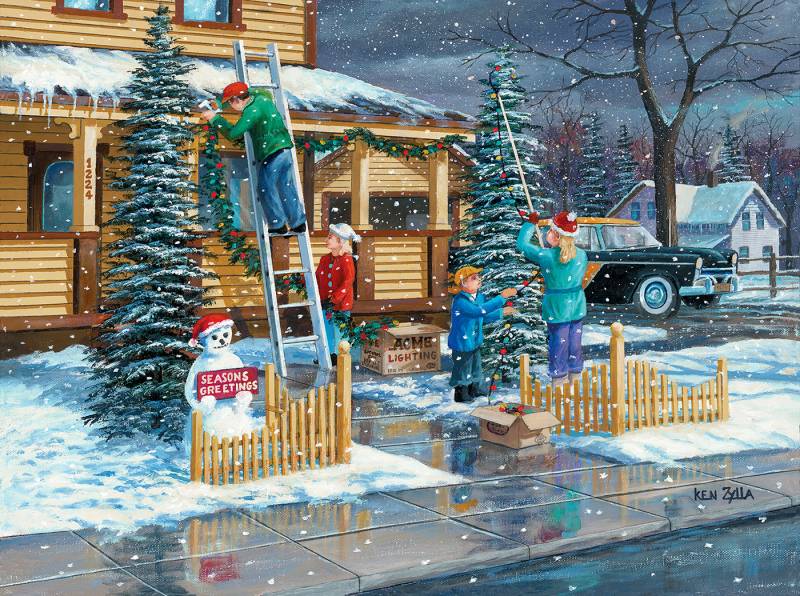 SunsOut Weihnachtsschmuck 1000 Teile Puzzle Sunsout-37726 von SunsOut