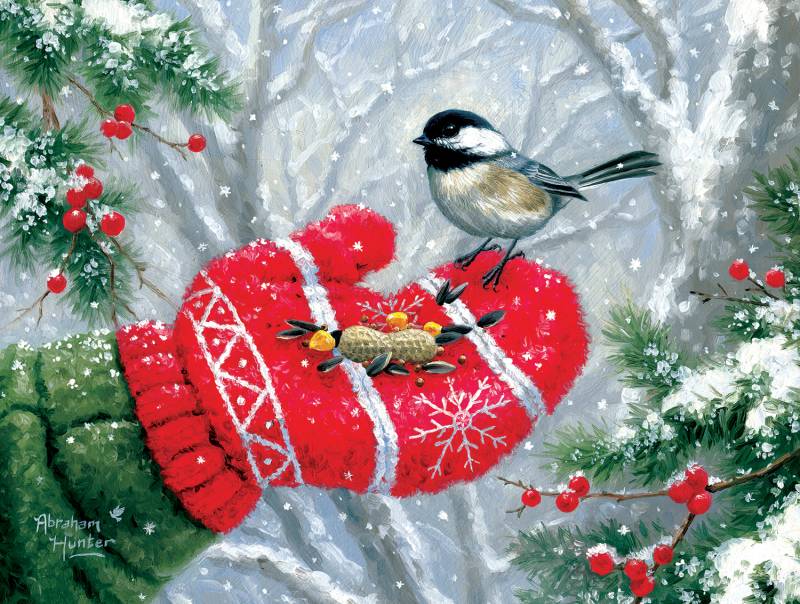 SunsOut Winterliche Begegnung 300 Teile Puzzle Sunsout-69764 von SunsOut