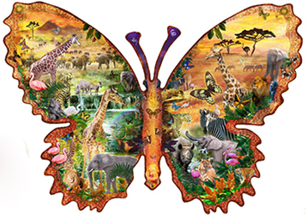SunsOut XXL Teile - African Butterfly 1000 Teile Puzzle Sunsout-97013 von SunsOut