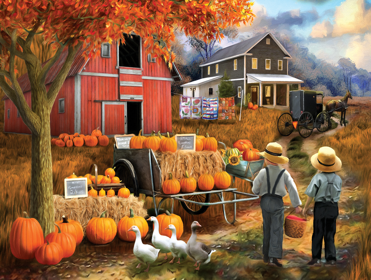 SunsOut XXL Teile - Amish Pumpkin Patch 300 Teile Puzzle Sunsout-23041 SunsOut XXL Teile - Amish Pumpkin Patch 300 Teile Puzzle Sunsout-23041 von SunsOut