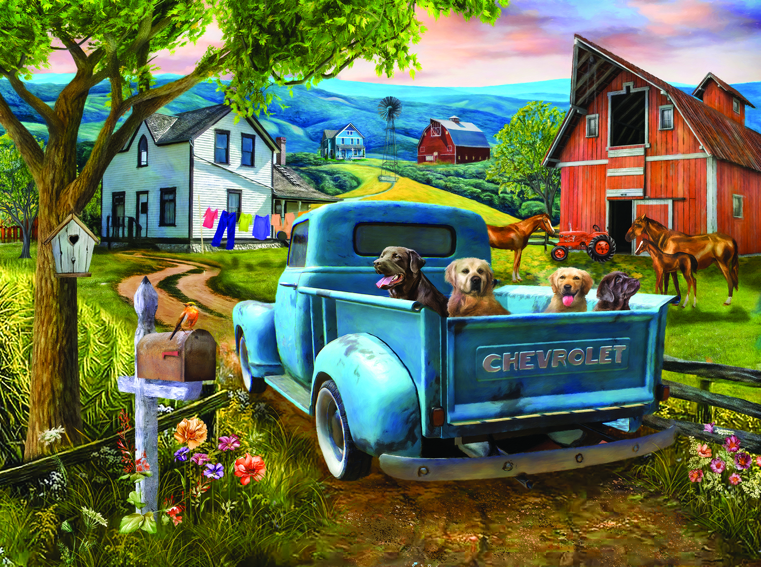 SunsOut XXL Teile - Auf dem Weg zum Bauernhof 300 Teile Puzzle Sunsout-29820 SunsOut XXL Teile - Auf dem Weg zum Bauernhof 300 Teile Puzzle Sunsout-29820 von SunsOut
