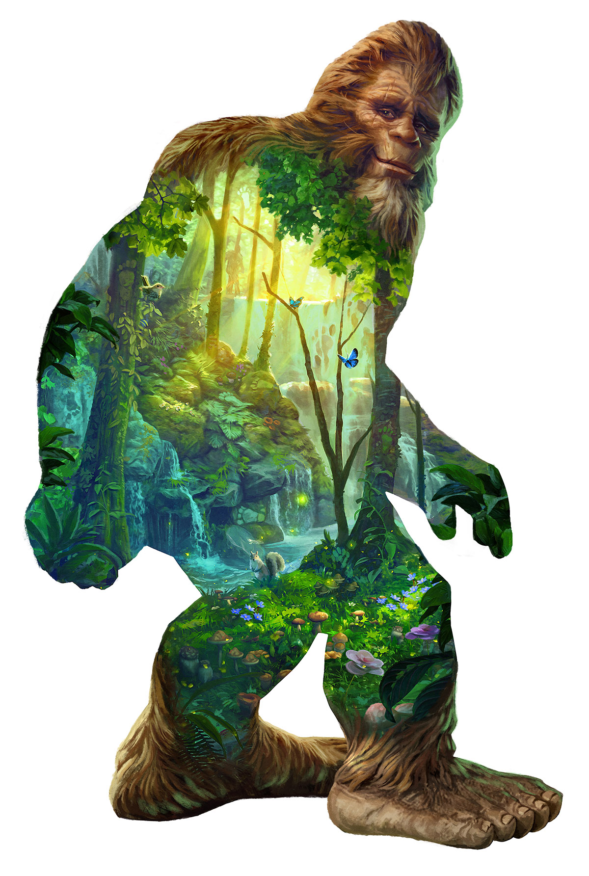 SunsOut XXL Teile - Big Foot 850 Teile Puzzle Sunsout-95040 von SunsOut