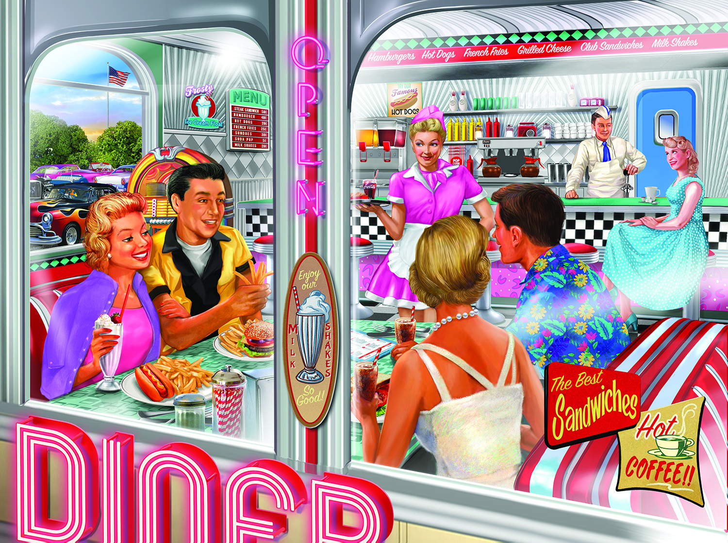 SunsOut XXL Teile - Date Night 500 Teile Puzzle Sunsout-31945 SunsOut XXL Teile - Date Night 500 Teile Puzzle Sunsout-31945 von SunsOut
