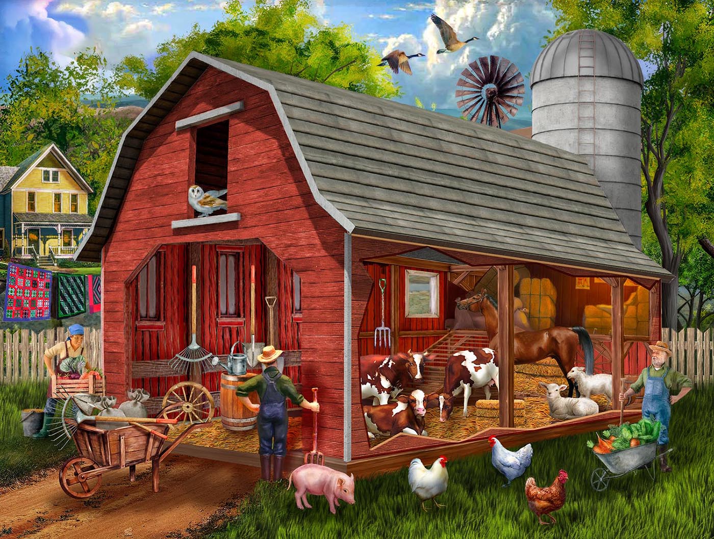 SunsOut XXL Teile - Die Alte Rote Scheune 300 Teile Puzzle Sunsout-23064 SunsOut XXL Teile - Die Alte Rote Scheune 300 Teile Puzzle Sunsout-23064 von SunsOut