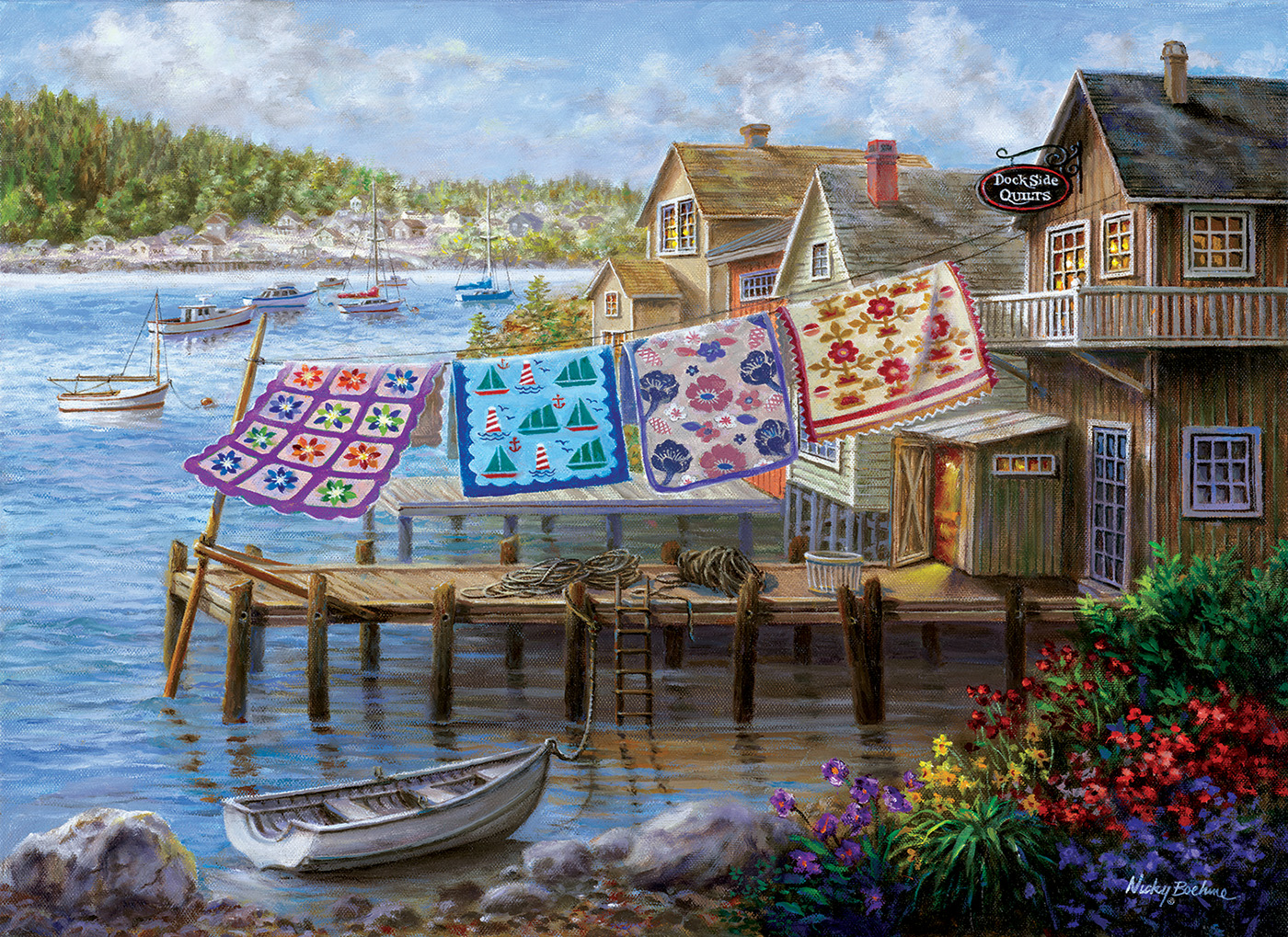 SunsOut XXL Teile - Dockside Steppdecken 500 Teile Puzzle Sunsout-19271 SunsOut XXL Teile - Dockside Steppdecken 500 Teile Puzzle Sunsout-19271 von SunsOut