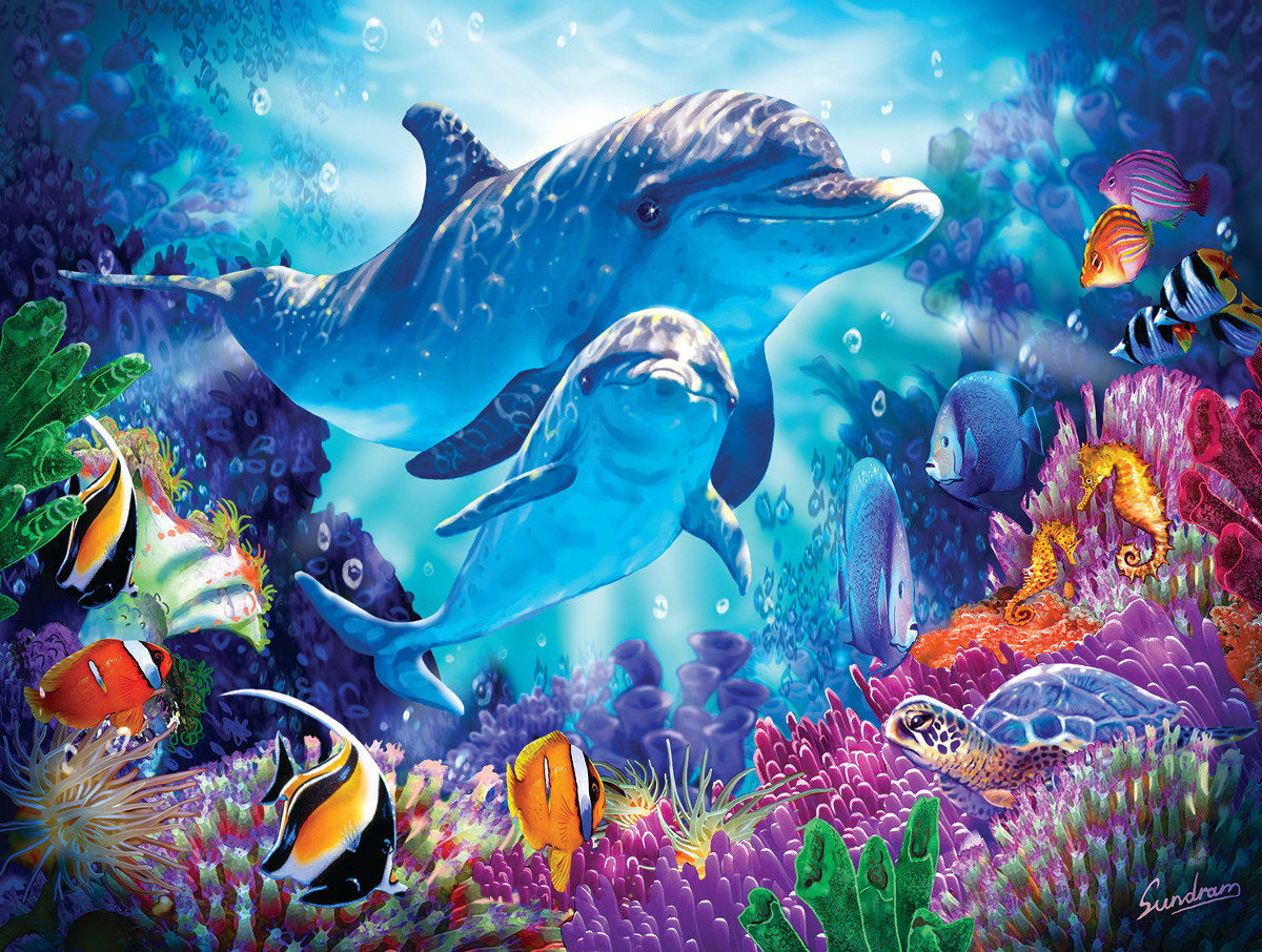 SunsOut XXL Teile - Dolphin Guardian 500 Teile Puzzle Sunsout-70926 SunsOut XXL Teile - Dolphin Guardian 500 Teile Puzzle Sunsout-70926 von SunsOut