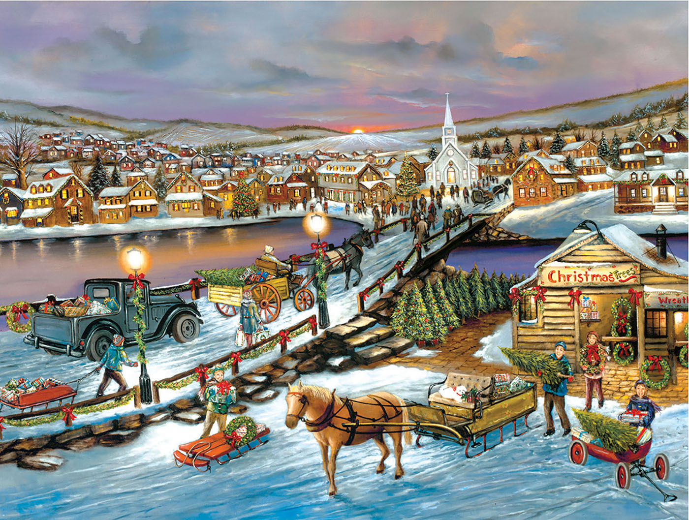 SunsOut XXL Teile - Friedvolle Weihnachtszeit 500 Teile Puzzle Sunsout-61310 SunsOut XXL Teile - Friedvolle Weihnachtszeit 500 Teile Puzzle Sunsout-61310 von SunsOut