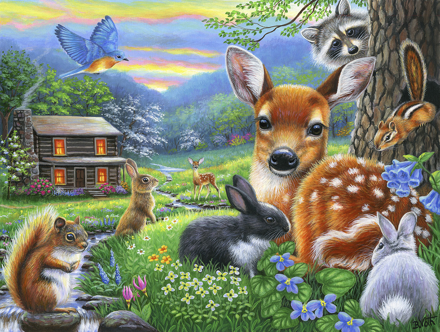SunsOut XXL Teile - Frühling an der Blockhütte 500 Teile Puzzle Sunsout-52034 SunsOut XXL Teile - Frühling an der Blockhütte 500 Teile Puzzle Sunsout-52034 von SunsOut