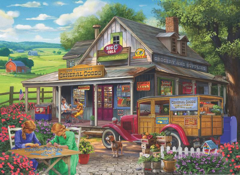 SunsOut XXL Teile - Gemischtwarenladen 500 Teile Puzzle Sunsout-31420 von SunsOut
