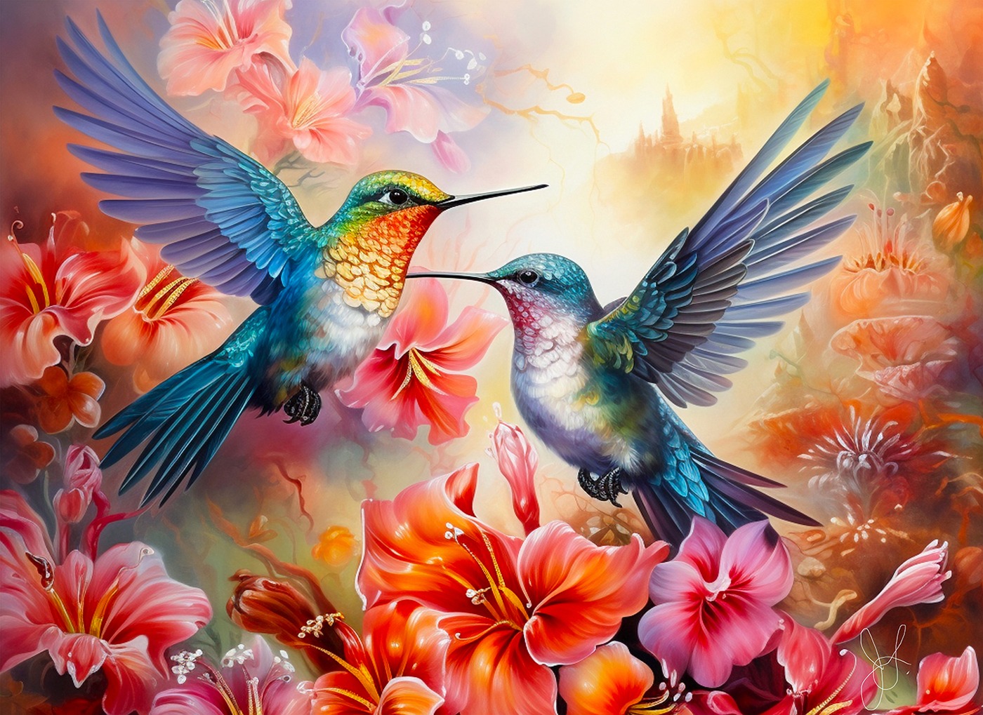 SunsOut XXL Teile - Kolibri-Liebe 500 Teile Puzzle Sunsout-77015 SunsOut XXL Teile - Kolibri-Liebe 500 Teile Puzzle Sunsout-77015 von SunsOut