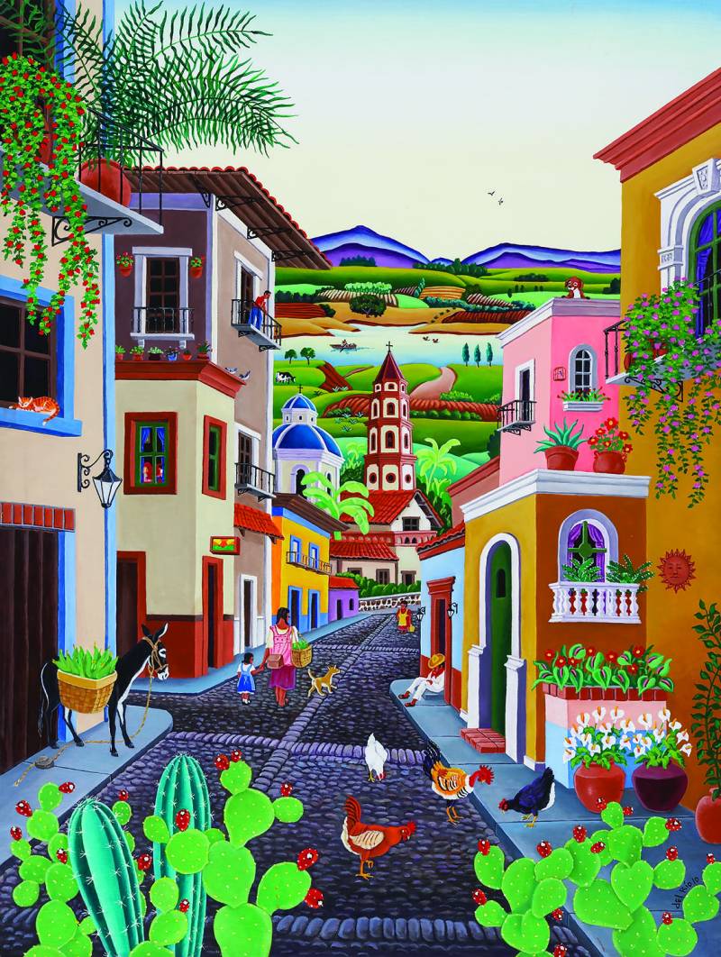 SunsOut XXL Teile - Mi Pueblo 500 Teile Puzzle Sunsout-54016 von SunsOut