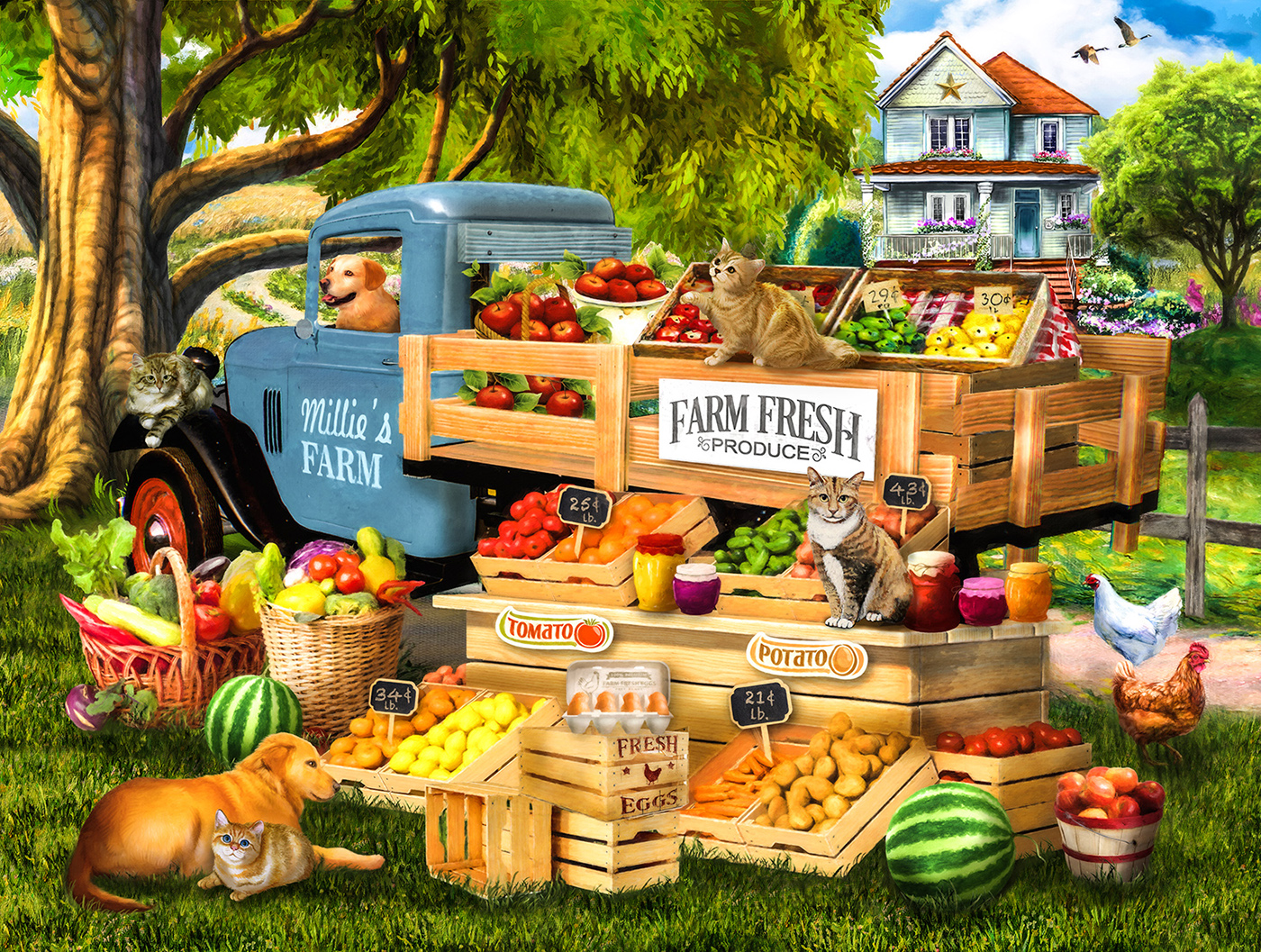 SunsOut XXL Teile - Millies Obst und Gemüse 500 Teile Puzzle Sunsout-28584 SunsOut XXL Teile - Millies Obst und Gemüse 500 Teile Puzzle Sunsout-28584 von SunsOut