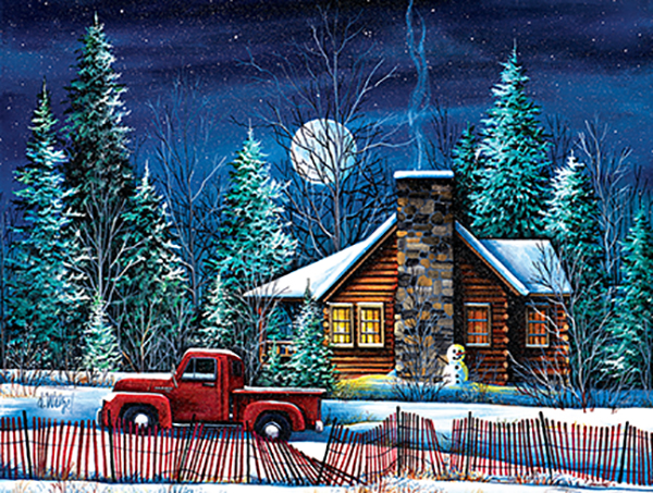 SunsOut Night Watch Cabin 500 Teile Puzzle Sunsout-32735 von SunsOut