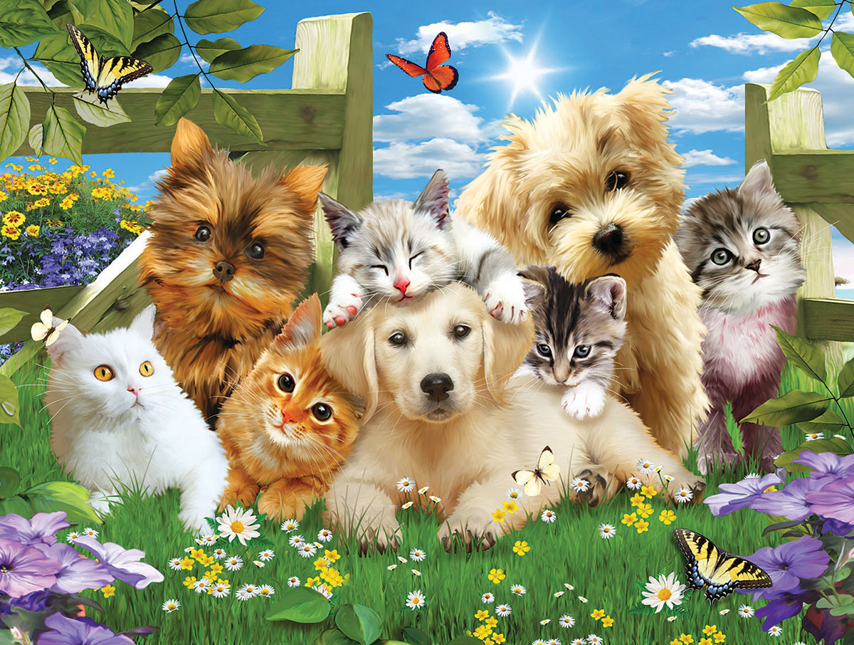 SunsOut XXL Teile - Pups n Kittens 300 Teile Puzzle Sunsout-54923 SunsOut XXL Teile - Pups n Kittens 300 Teile Puzzle Sunsout-54923 von SunsOut